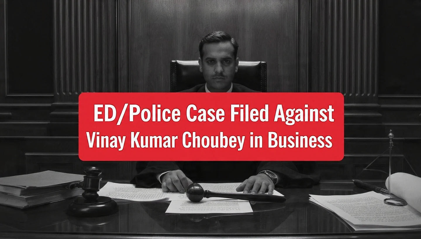 ED/Police Case Filed Against Vinay Kumar Choubey in Business