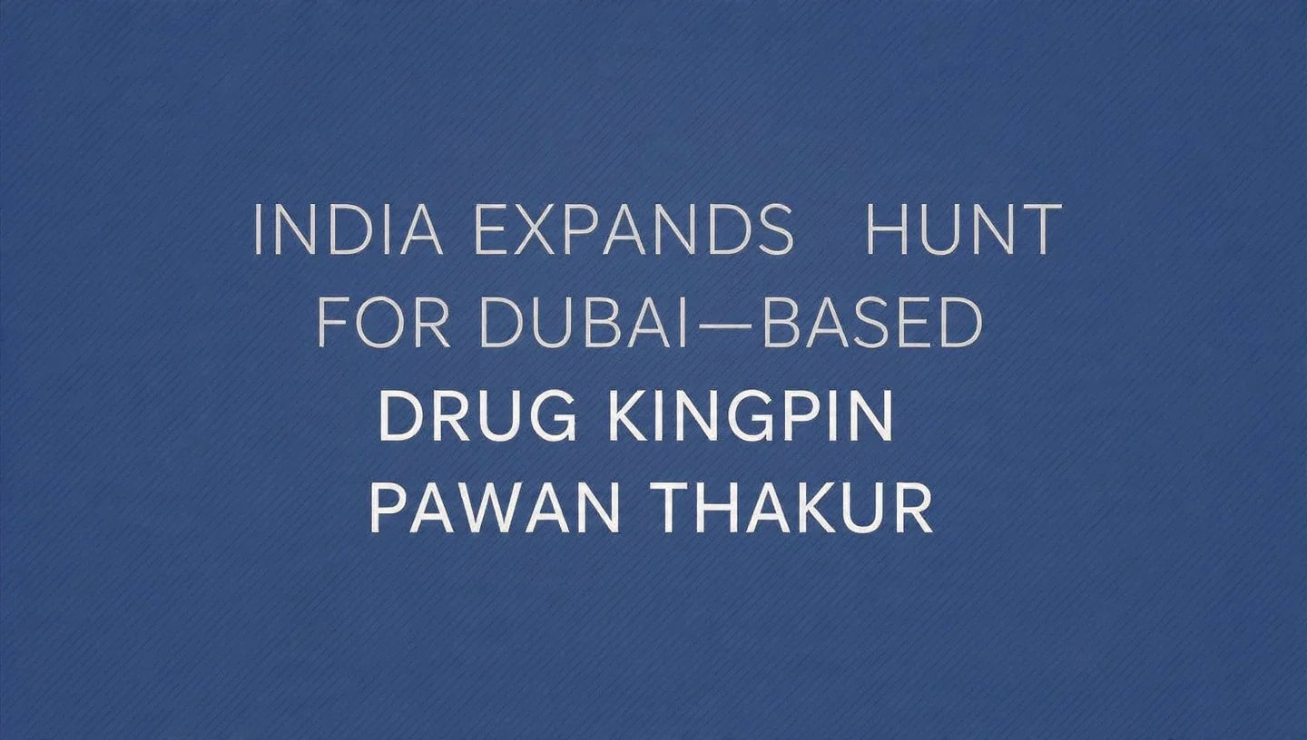 India Intensifies Global Hunt for Dubai-Based Drug Kingpin Pawan Thakur