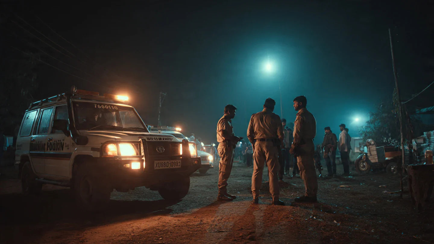 Mathura Police Detain 42 in Major Cybercrime Crackdown at Devseras Village