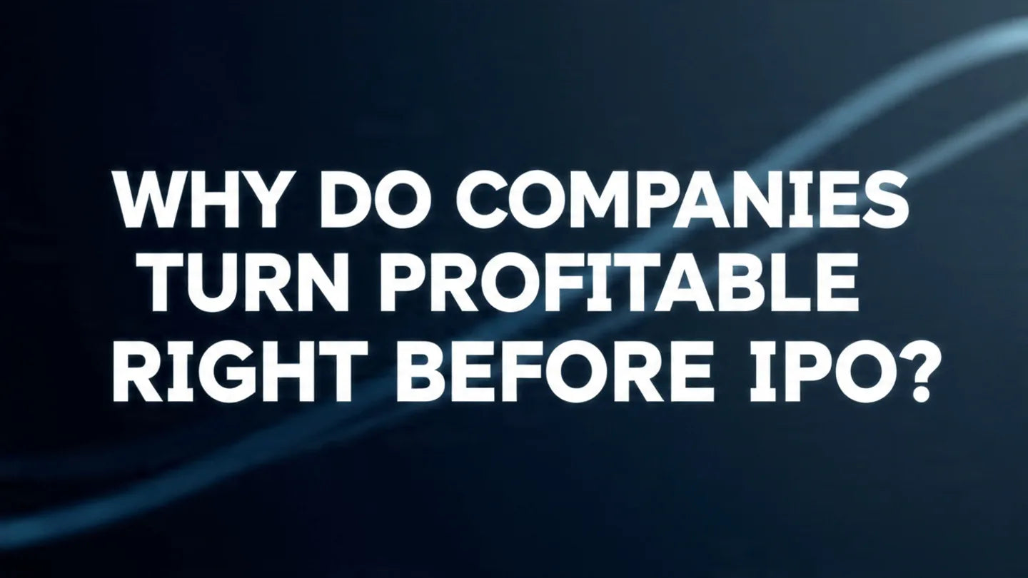 Why Do Companies Turn Profitable Right Before IPO