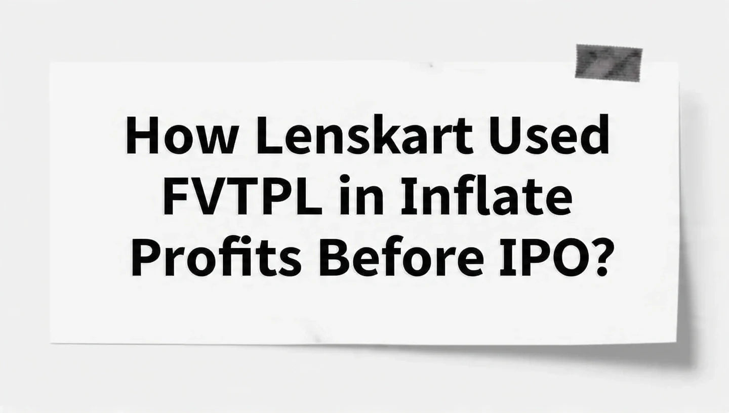 How Lenskart Used FVTPL to Inflate Profits Before IPO?